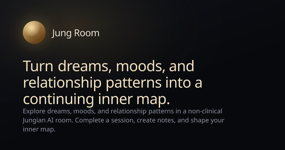 Jung Room — Dreams, moods, and relationship patterns as an inner map
